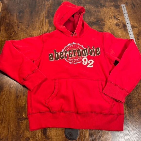 Abercrombie 92 Youth XL Red Hoodie‎ - Picture 1 of 4